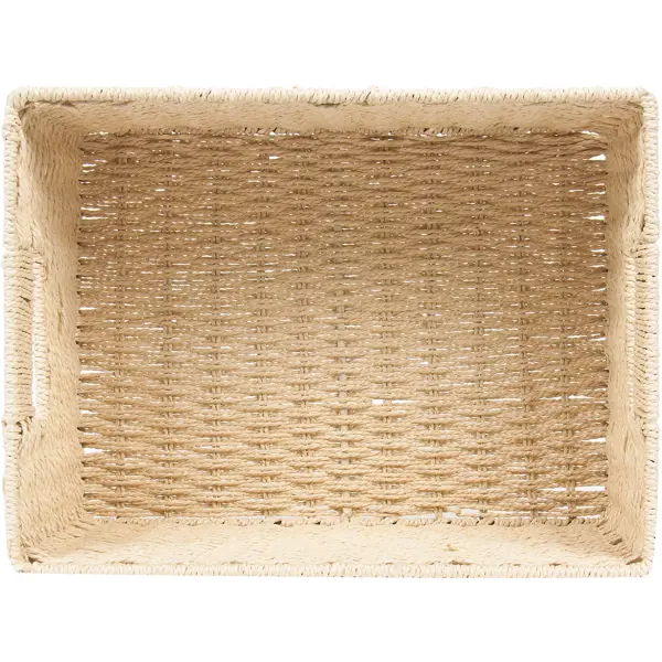 Корзина для хранения 31x15x23 см бамбук цвет бежевый