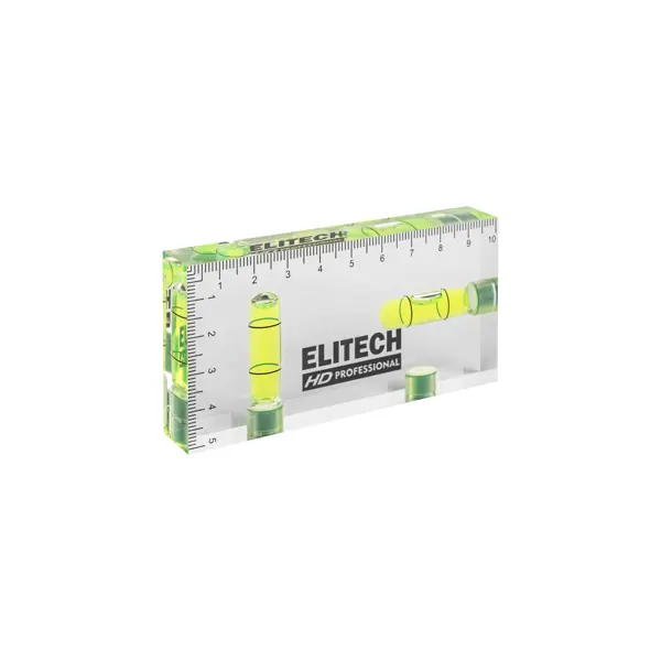 Уровень пузырьковый Elitech HD 320308 2 глазка магнитный 95 мм