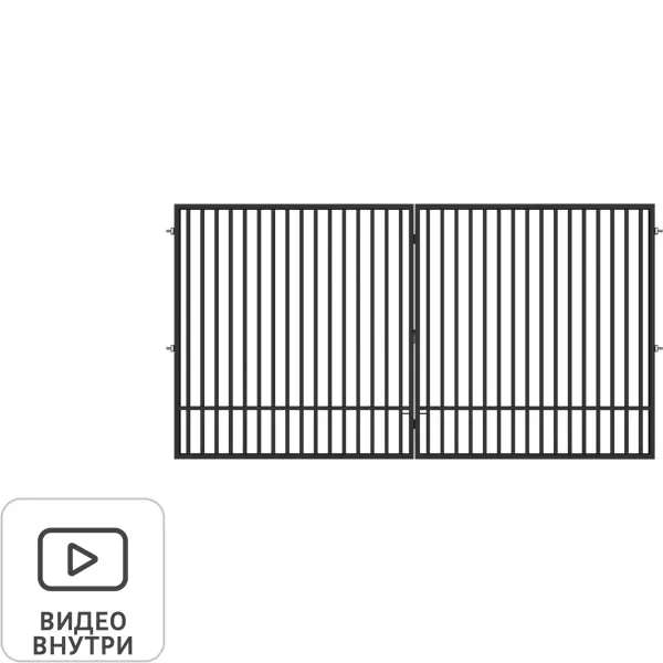 Ворота распашные Гарант 4.0x2.08 м