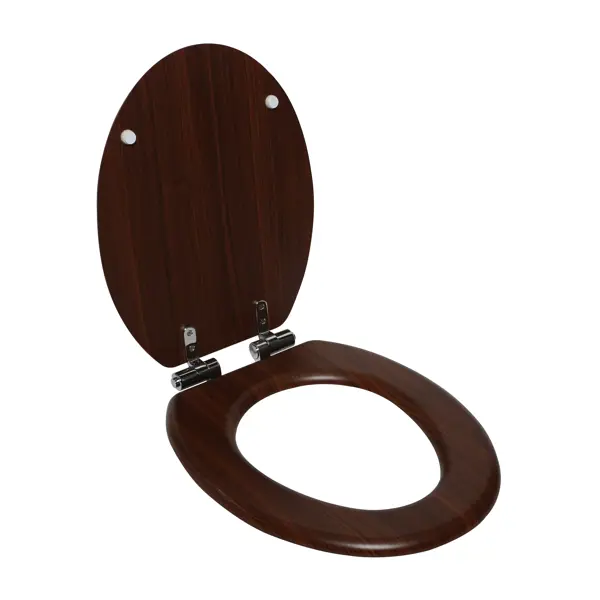 Сиденье для унитаза KONSENSA Терни с микролифтом овал цвет темный орех