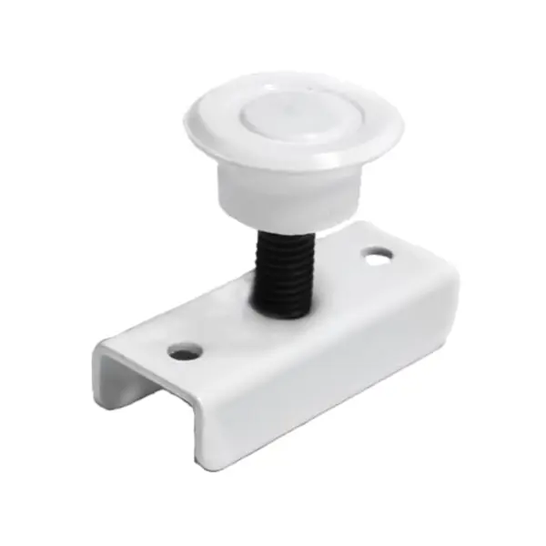 Ножка для мебели круглая M8 регулируемая 16 мм белая 2 шт