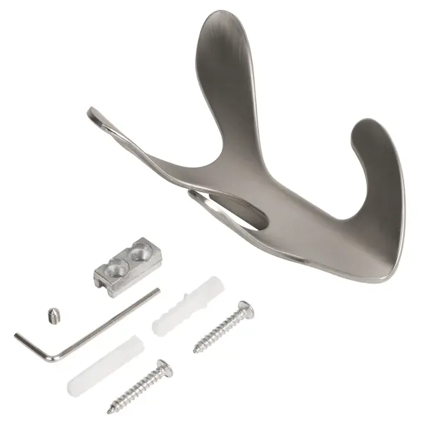 Крючок мебельный Ajax MB-LM/K-005 цвет матовый никель