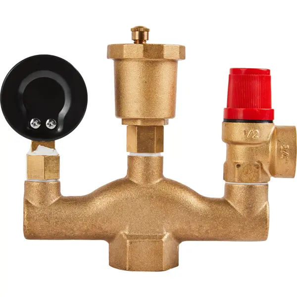 Группа безопасности Vaxt 1" со сбросником 3/4" латунь