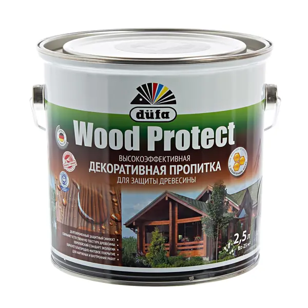 Антисептик Dufa Wood Protect цвет орех 2.5 л