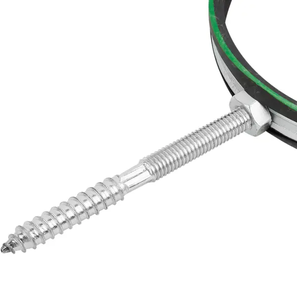 Хомут для труб Mayer 5" ø135-143 мм со шпилькой 10x100 и дюбелем гайка М10