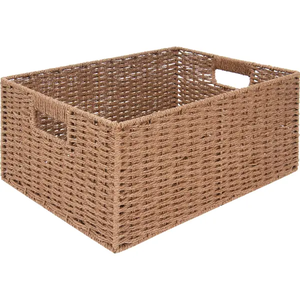 Корзина для хранения 38x18x28 см бумага цвет коричневый