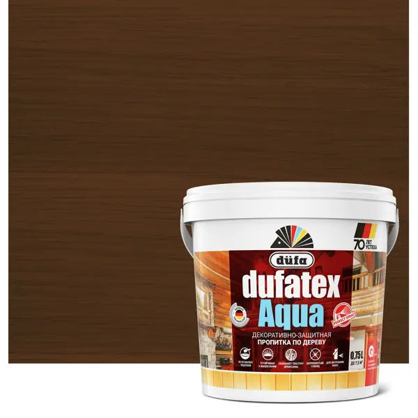 Пропитка для дерева водная цвета палисандр Dufatex aqua 0.75 л