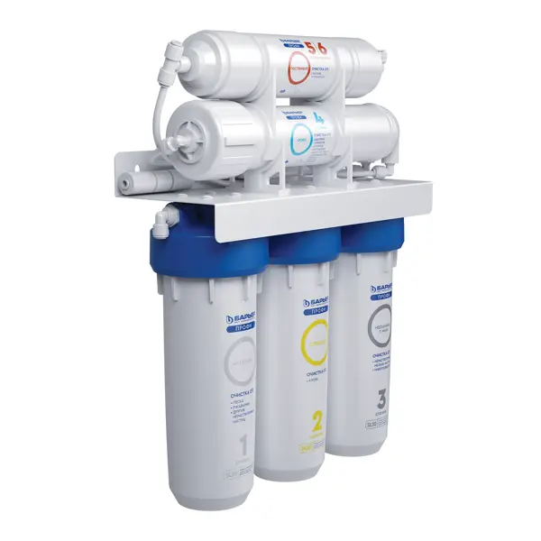 Система обратного осмоса Барьер Профи ОСМО 100 Л 5 ступеней бак 12 л кран в комплекте