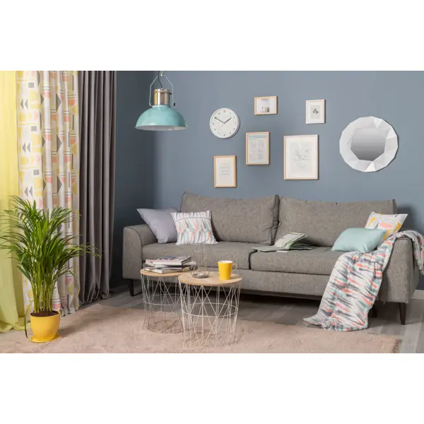 Подвесной светильник Inspire Ted 1xE27x60 Вт 38 см металл синий