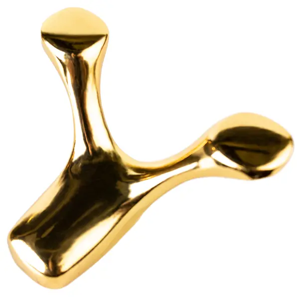 Крючок Г-образный Manor 20x77 мм сталь цвет золотой