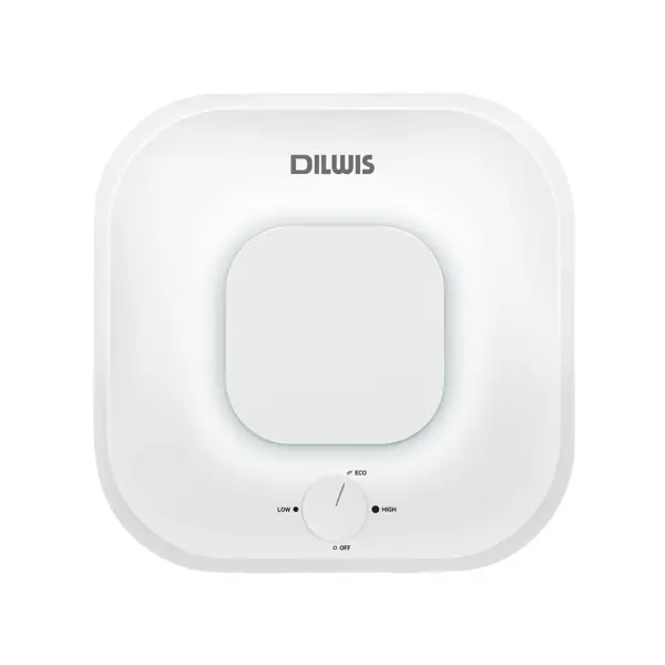 Накопительный водонагреватель электрический 10 л DILWIS DS 10 O 2 кВт эмалированная сталь