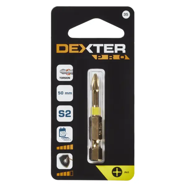 Бита крестовая Dexter к. Pro XM47DP-1 PH1x50 мм