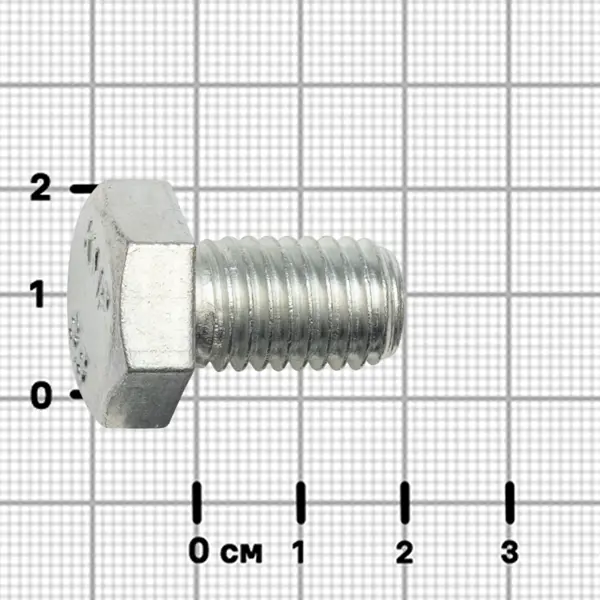 Болт DIN 933 12x20 мм оцинкованный 6 шт.