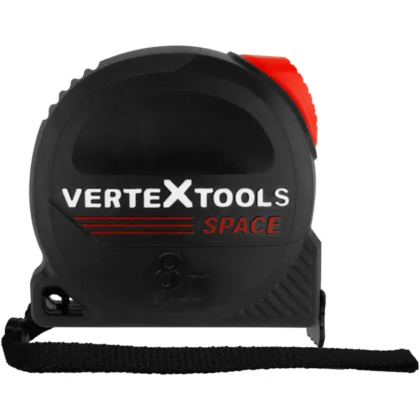Рулетка Vertextools 3144-8-25 с магнитным наконечником с автостопом 8 м x 25 мм