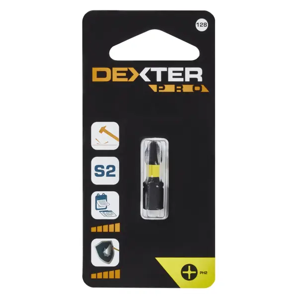 Бита ударная крестовая Dexter к. Pro XM128DP-1 PH2x25 мм