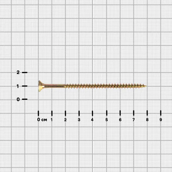 Саморезы универсальные потайные острые оцинкованные 4.5x80 4 шт.