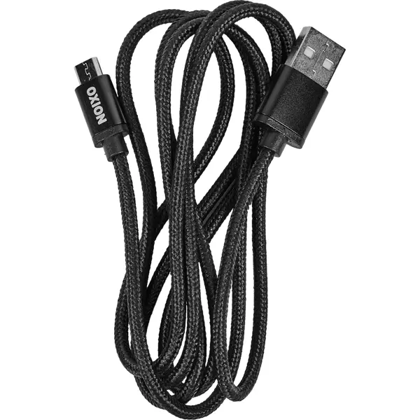 Кабель Oxion USB-micro USB 1.3 м 2 A цвет черный