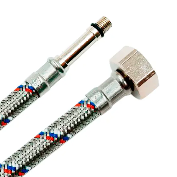 Гибкая подводка для смесителя Ростерм 1/2" М8хЗ7 100 см НР-ВР
