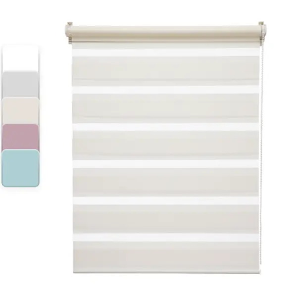 Штора рулонная день-ночь Inspire Peter 50x160 см экрю Cream 5