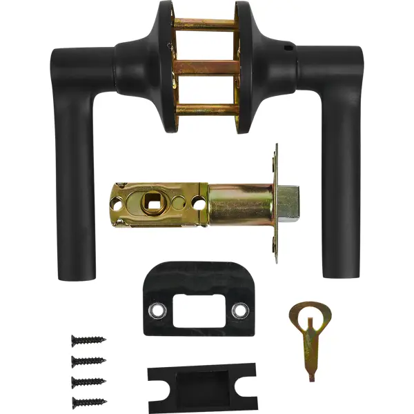 Дверь межкомнатная глухая INVISIBLE 80x200 см эмаль белый с замком