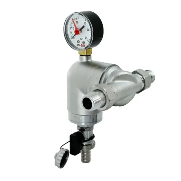 Фильтр промывной поворотный для ХВС/ГВС 1/2" НР 100 мкм латунь