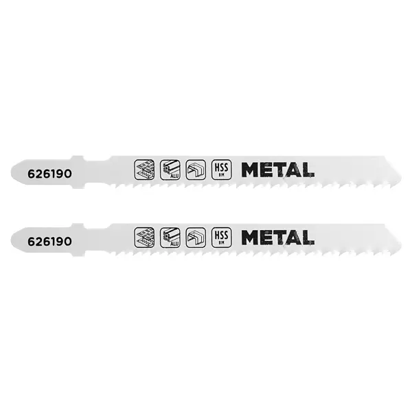 Пилка для электролобзика по металлу KWB 626190, 2 шт.