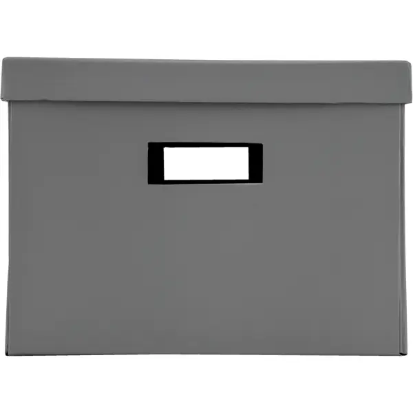 Коробка складная 40x28x20 см картон цвет серый