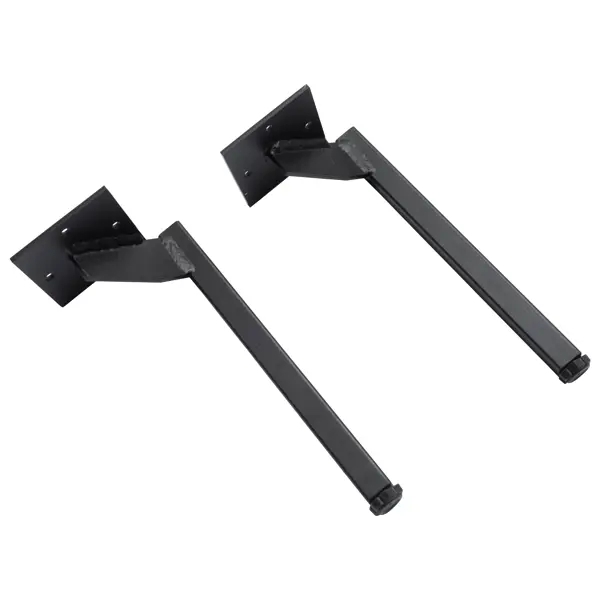 Ножка для мебели квадратная 220x80x100 мм черная 2 шт.