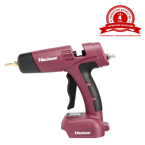 Пистолет клеевой Neolaser NGG-20-ACCUM, 20 В, для стержней 11 мм