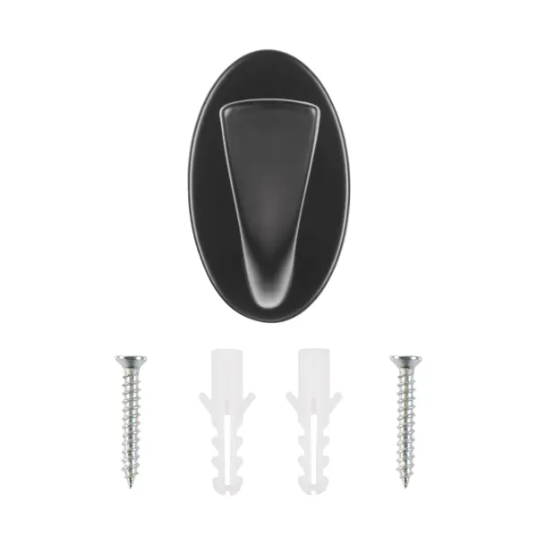Крючок мебельный Edson N00-N00-MB ЦАМ черный