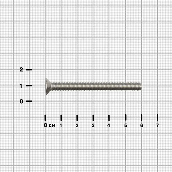 Винт DIN 965 нержавеющая сталь А2 6x60 мм 4 шт.