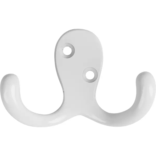 Крючок мебельный 7.1x4.8x2.8 см цвет матовый белый