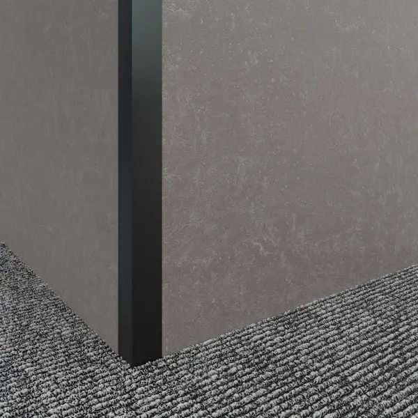 Профиль L-образный алюминий 20x20x1x1000 мм черный муар