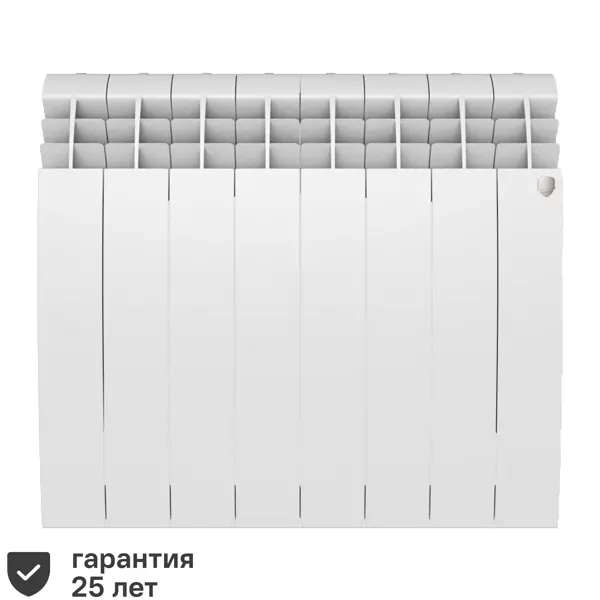 Радиатор секционный Royal Thermo Biliner 500/87 8 секций боковое подключение биметалл белый