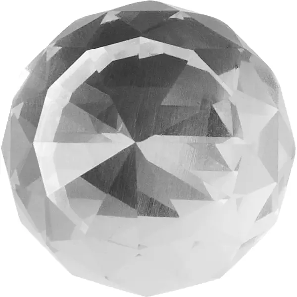 Ручка-кнопка мебельная Inspire Wilson 30x30 мм цвет прозрачный хром