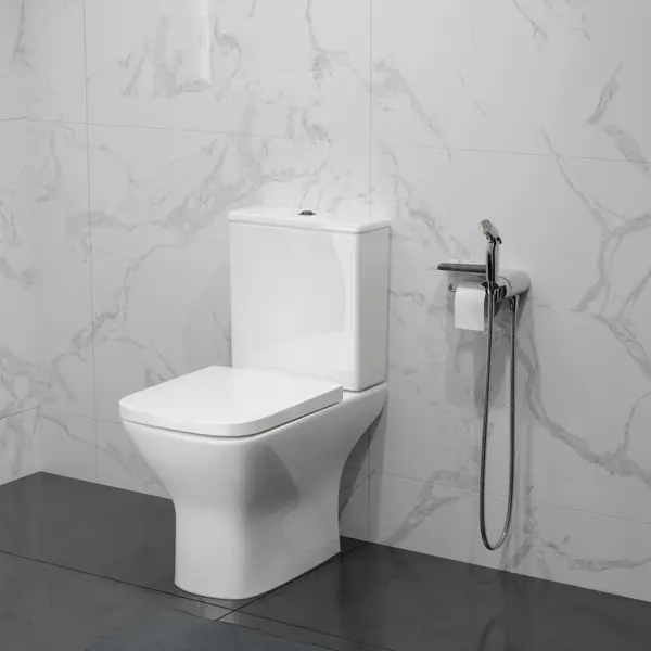 Унитаз-компакт AM.PM Drive C358600LMSC безободковый двойной смыв