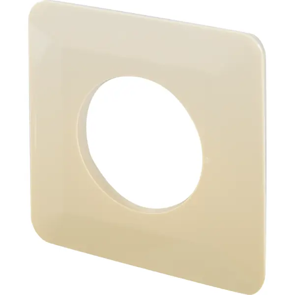 Накладка для розетки №1 1 пост цвет бежевый