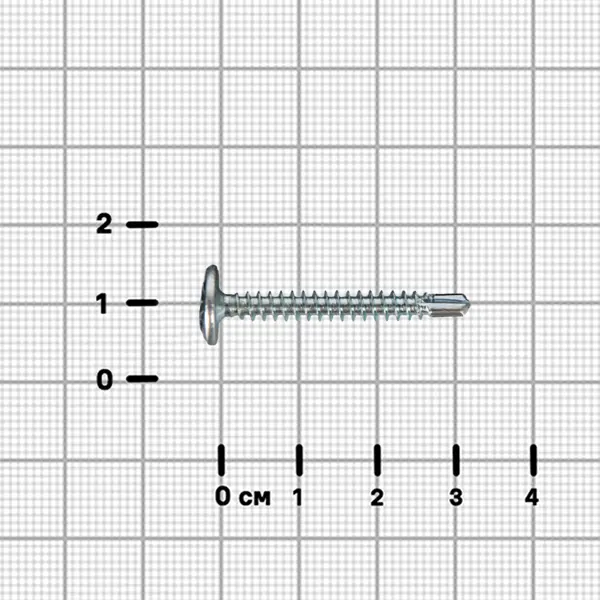 Саморезы по металлу Standers с пресс-шайбой со сверлом оцинкованные 4.2x32 30 шт.