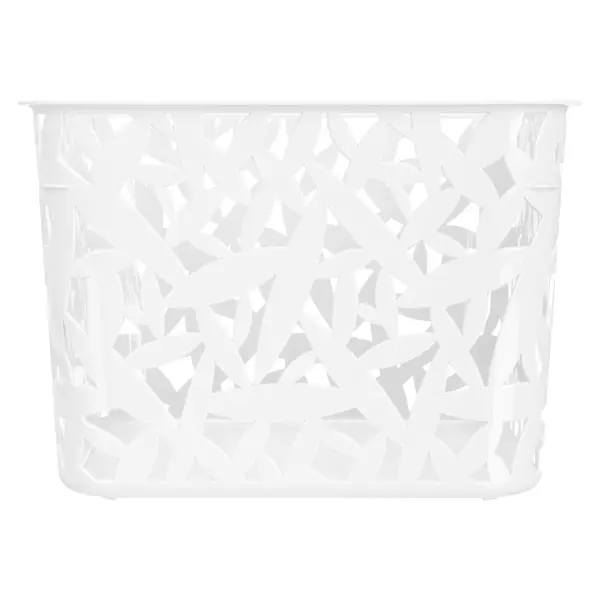 Корзинка универсальная 20.5x20.5x14.5 см xL пластик цвет белый