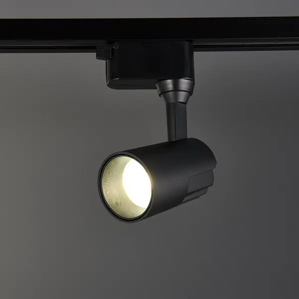 Трековый светильник спот светодиодный Wolta WTL-15W/01B 15 Вт 6 м² цвет черный