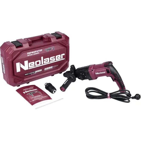 Перфоратор сетевой SDS-plus Neolaser NRH-1100-BS, 1100 Вт, 4.1 Дж