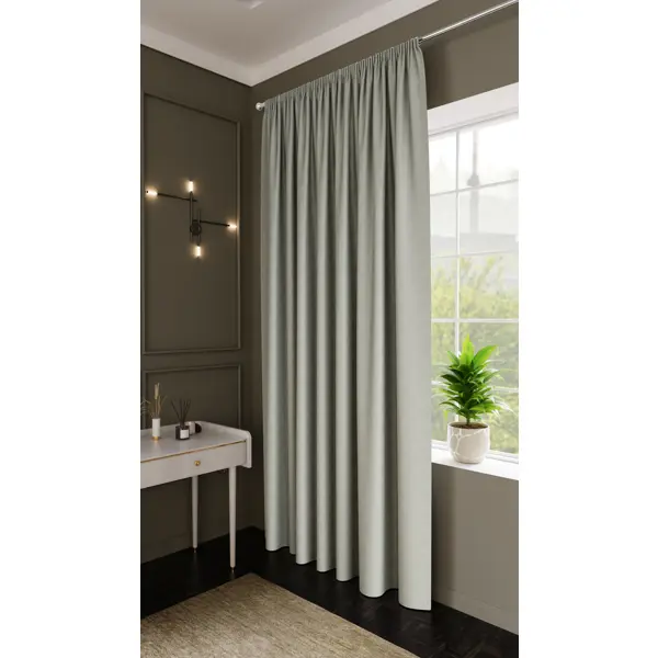 Штора на ленте Este 200x280 см цвет светло-серый