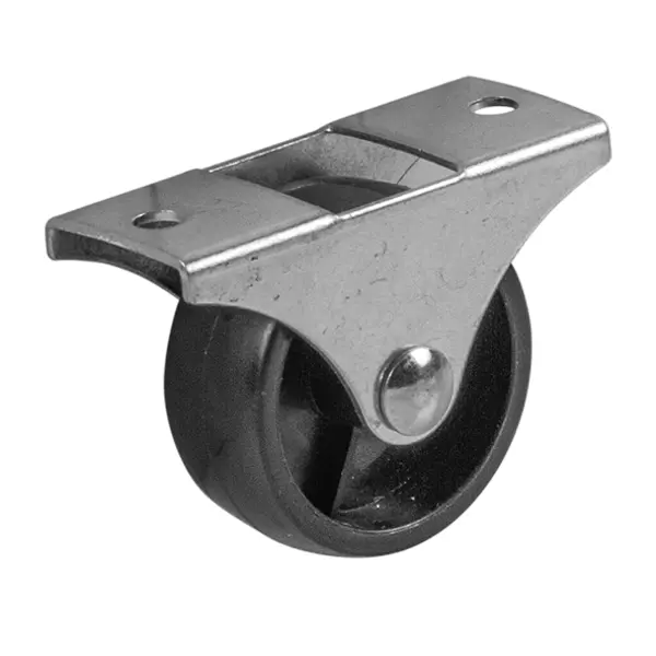 Колесо мебельное неповоротное без тормоза 40 мм до 50 кг цвет черный