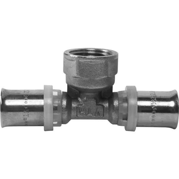 Тройник комбинированный Valtec 16x1/2"x16 мм ВР латунь VTM.232.N.160416