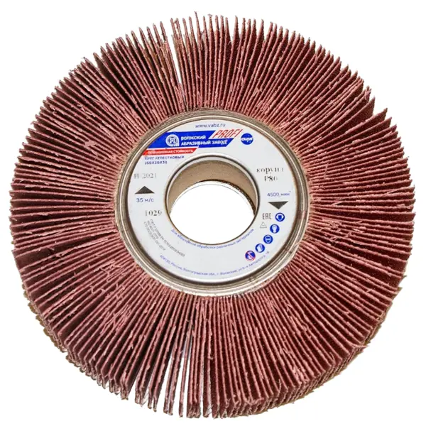 Круг лепестковый КЛО с оправкой ВАЗ Profi XF569 Р80 150x30 мм