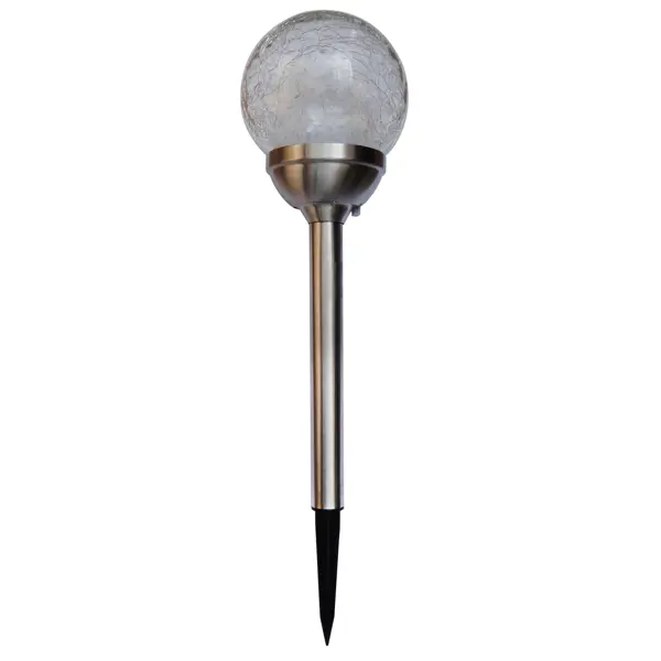 Светильник садовый Fanla на солнечных батареях, 2 режима: белый и цветной RGB свет, цвет хром