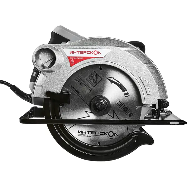 Пила циркулярная сетевая Интерскол ДП185/1400М, 1400 Вт, 185 мм