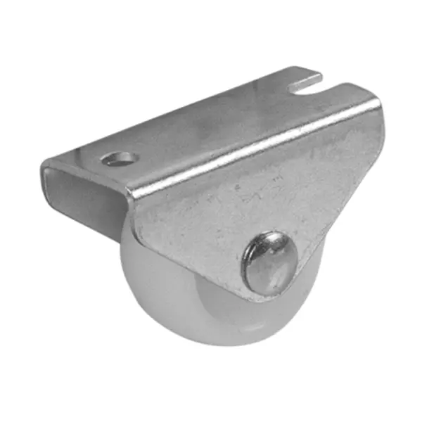 Колесо мебельное неповоротное без тормоза 25 мм до 20 кг цвет белый