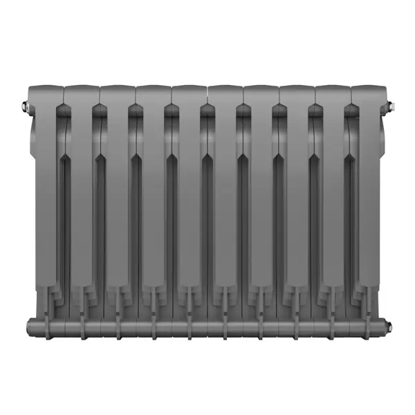 Радиатор секционный Royal Thermo BiLiner B 500/87 10 секций боковое подключение биметалл серый