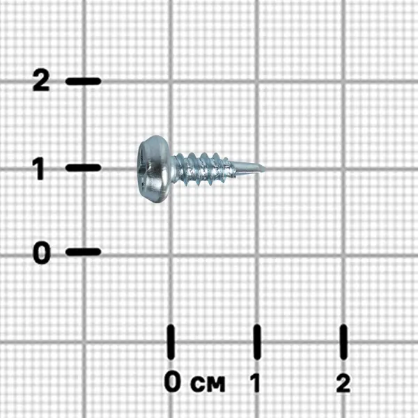 Саморезы по металлу DILWIS полуцилиндрические со сверлом оцинкованные 3.5x11 мм 500 шт.